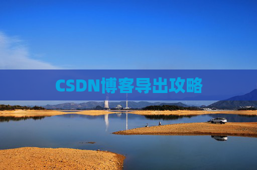 CSDN博客导出攻略